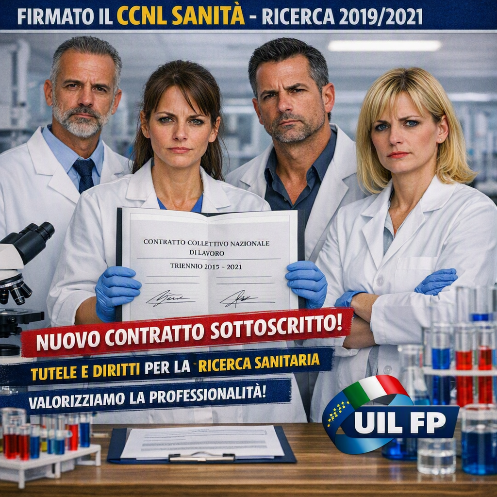 Sottoscritto il CCNL del personale della ricerca sanitaria e delle attività di supporto alla ricerca