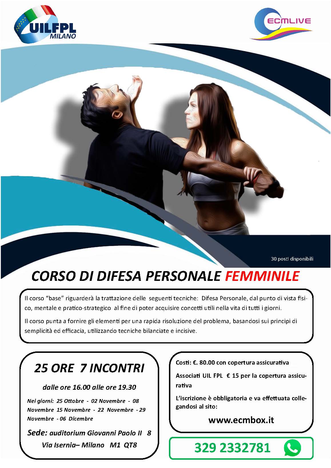 CORSO DI DIFESA PERSONALE FEMMINILE