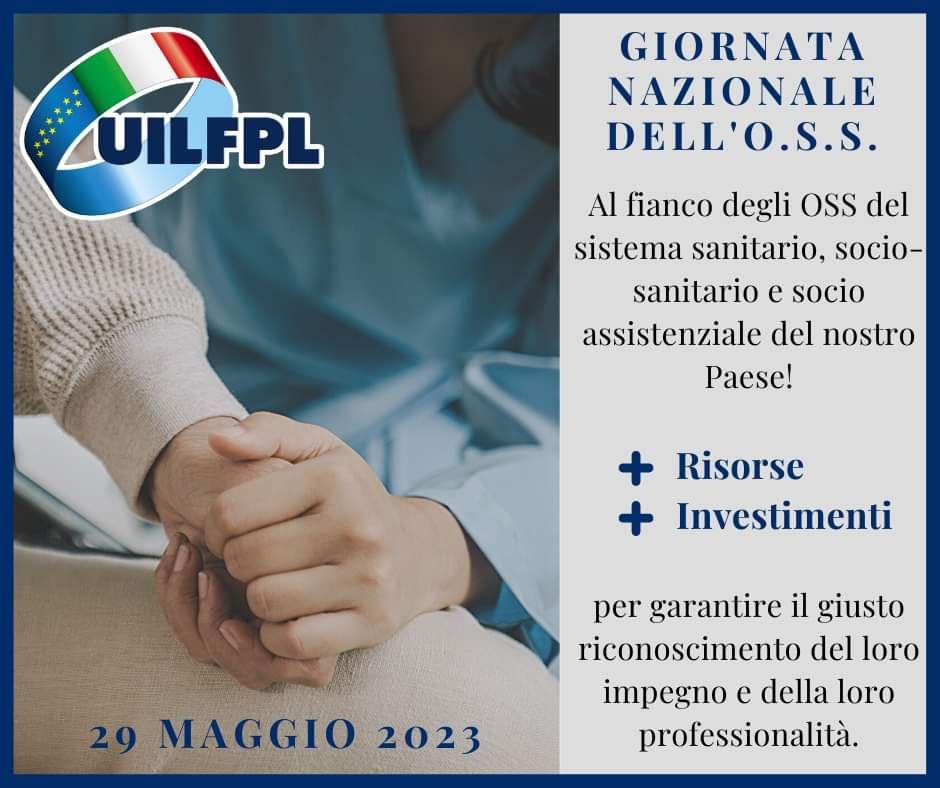 🔵 29 maggio 2023 – Giornata Nazionale dell’O.S.S. (Operatore Socio Sanitario)