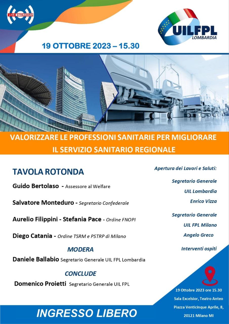 TAVOLA ROTONDA: ” VALORIZZARE LE PROFESSIONI SANITARIE PER MIGLIORARE IL SERVIZIO SANITARIO REGIONALE”