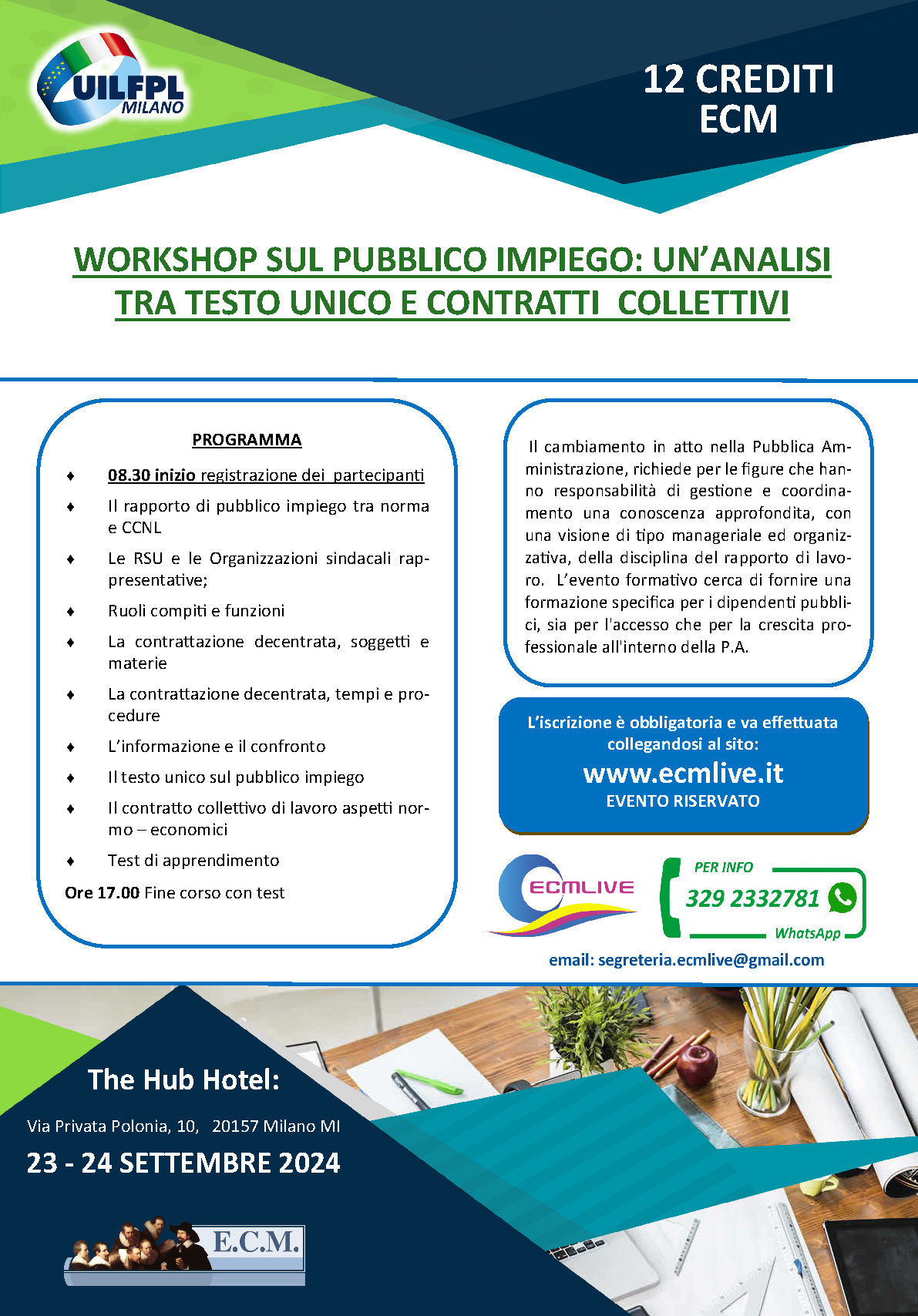WORKSHOP SUL PUBBLICO IMPIEGO: UN’ANALISI TRA TESTO UNICO E CONTRATTI COLLETTIVI