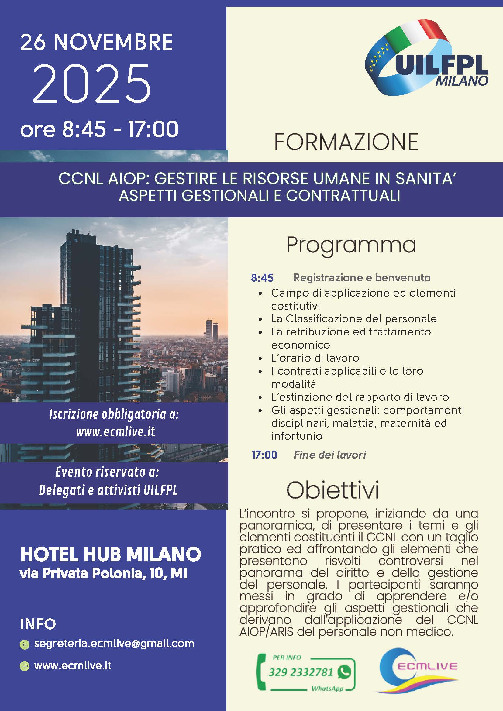 CCNL AIOP -ARIS: GESTIRE LE RISORSE UMANE IN SANITA’ ASPETTI GESTIONALI E CONTRATTUALI