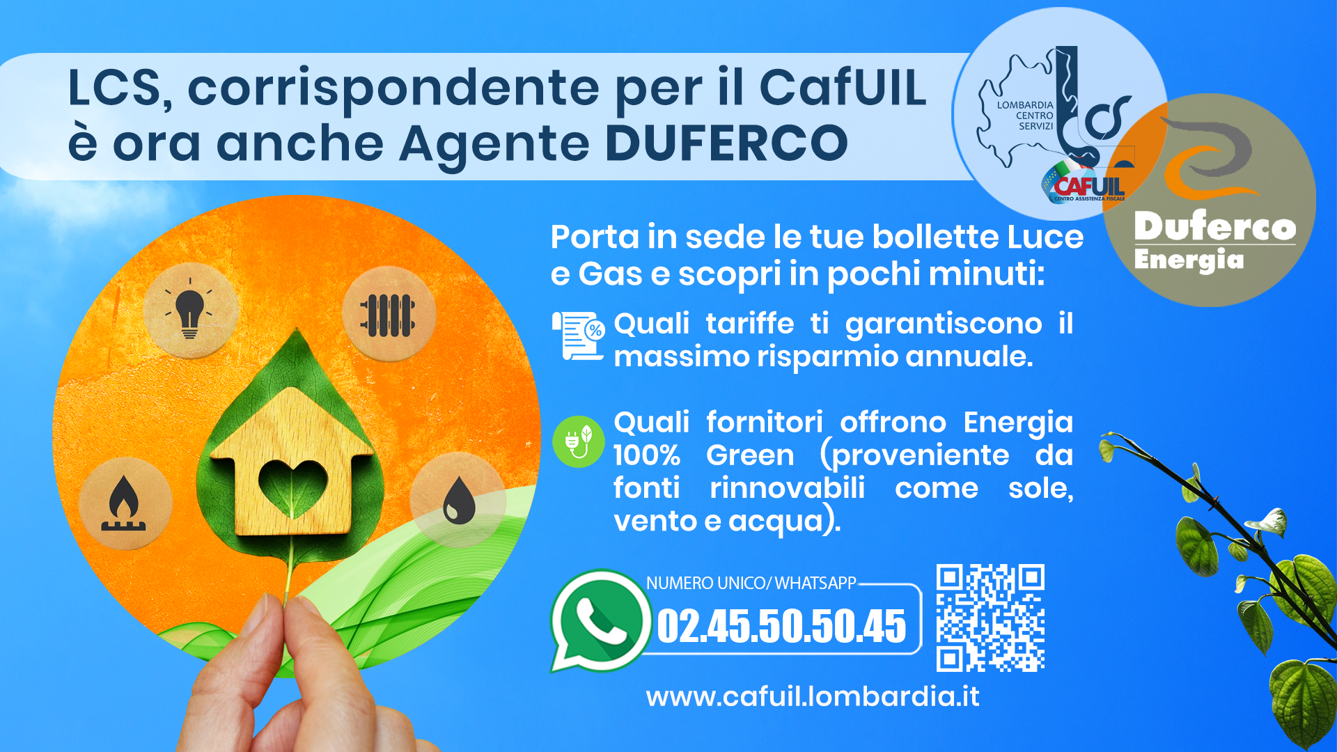 LCS CAF UIL Lombardia  è ora anche Agente DUFERCO