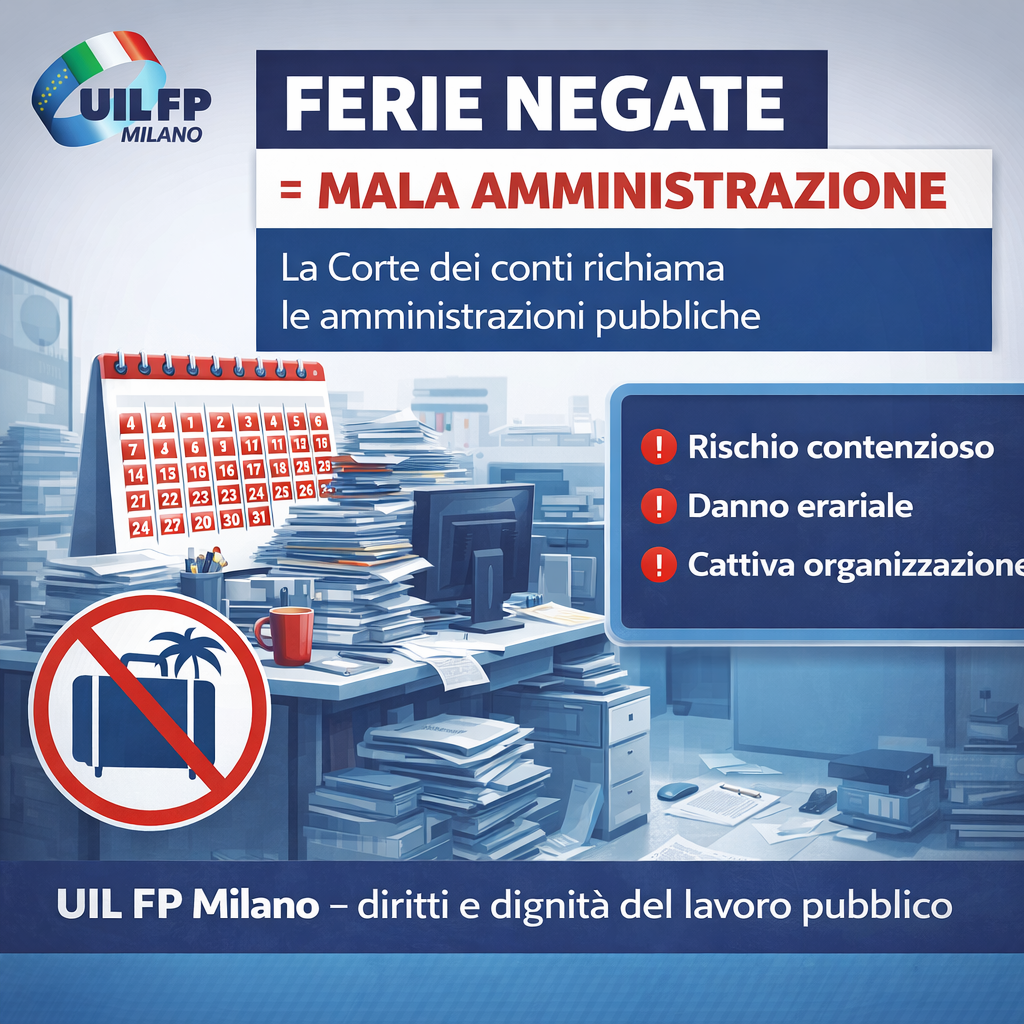 CORTE DEI CONTI – FUNZIONI LOCALI – FRUIZIONE FERIE – RESPONSABILITÀ DIRIGENZIALE